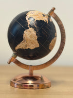 EXERZ 13cm Globe with Bronze Base, Handcraft Decorative Globe