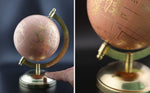 EXERZ 13cm Globe Golden Pink, Handcrafted Decorative Globe