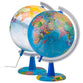 TOPGLOBE 30cm Illuminated Globe - English Map - Modern Political World globe - 30cm Diamter