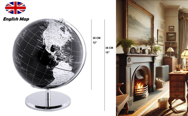 Items Wereldbol globe - goudkleurig - metalen voet - 20 x 28 cm | Leen Bakker Items Wereldbol globe - goudkleurig - metalen voet - 20 x 28 cm | Leen Bakker