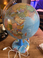 EXERZ 20cm Illuminated Globe - English Map - AR (Globe + App) Interactive World Globe, STEM Toy Gifts for Kids 4-12 Years - iOS & Android