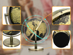 EXERZ 20cm Globe Black & Golden, All Direction 360 Rotating