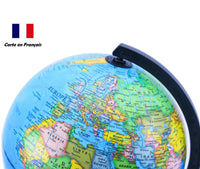 20cm Educational World Globe - French - Topglobe