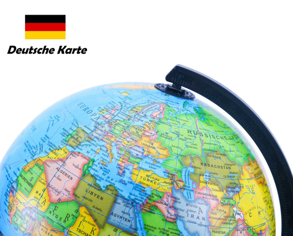 20cm Educational World Globe - German - Topglobe