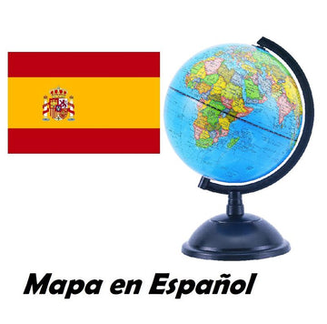 20cm Educational World Globe - Spanish