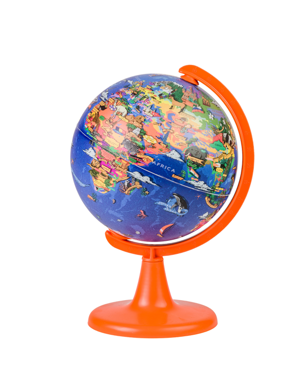 TOPGLOBE 15CM Educational Globe with 100pc Puzzles