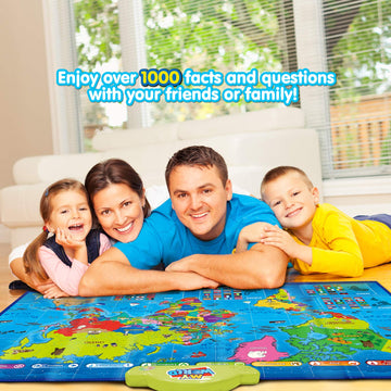 BEST LEARNING i-Poster My World Interactive Map Educational Talking Toy Age 5 to 12