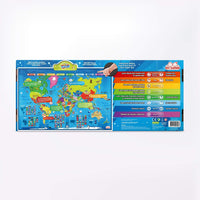 BEST LEARNING i-Poster My World Interactive Map Educational Talking Toy Age 5 to 12 - Topglobe