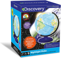 Discovery Night Light 20cm Illuminated World Globe, Multi
