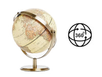 Exerz 20cm Antique Globe Metal Arc and Base Bronzed - All direction 360° - Topglobe