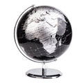 Exerz 20cm World Globe - Metallic Black