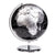 Exerz 20cm World Globe - Metallic Black - Topglobe