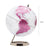 Exerz 25CM Pink World Globe with Stainless Steel Base - Educational/Geographic/Modern Desktop Decoration - Topglobe
