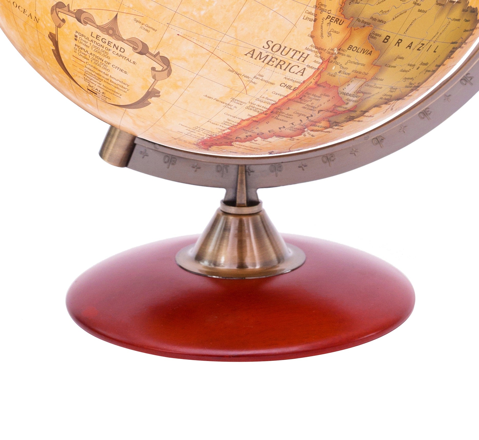Globes Globe Terrestre De 10 Pouces De Diamètre Antique Globe