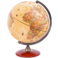 Exerz 30cm Antique Globe With A Wood Base - Topglobe