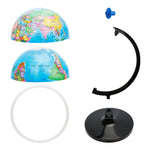 Exerz 30cm Educational World Globe - Self Assembled - Topglobe