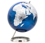 Exerz 30cm World Globe - Metallic Blue - Topglobe