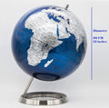 Exerz 30cm World Globe - Metallic Blue