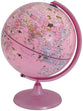 Ryman Illuminated Zoo Animals World Globe 25cm - Color: Pink