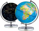 Science Kidz 2 in 1 Illuminated World Globe - Light Up Constellation - Topglobe