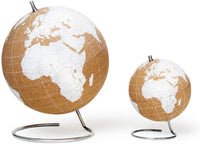 SUCK UK Mini White Desktop Cork Globe | Push PINS Included - Topglobe